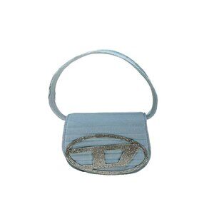 Diesel Light Blue Simple Denim Shoulder Bag